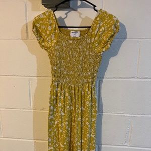 Girls Mustard Spring Romper Size 10/12